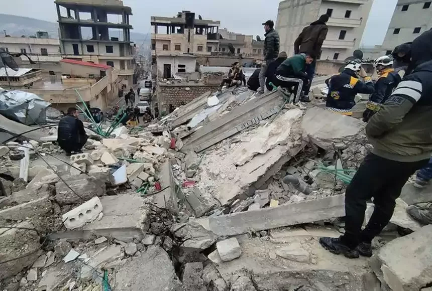 Сирияда жер сілкінісінен 2,8 мың адам қаза болды