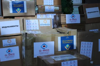 Қызылордалық кәсіпкерлер су тасқынынан зардап шеккен  халықпен бірге