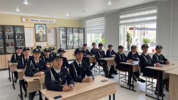 Қызылордада қызмет барысында қаза тапқан Кеңесбек Әбішев атындағы кадет сыныбы ашылды