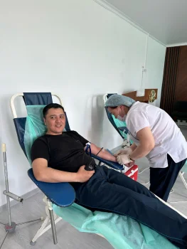 ҚАЖ қызметкерлері қан тапсырды